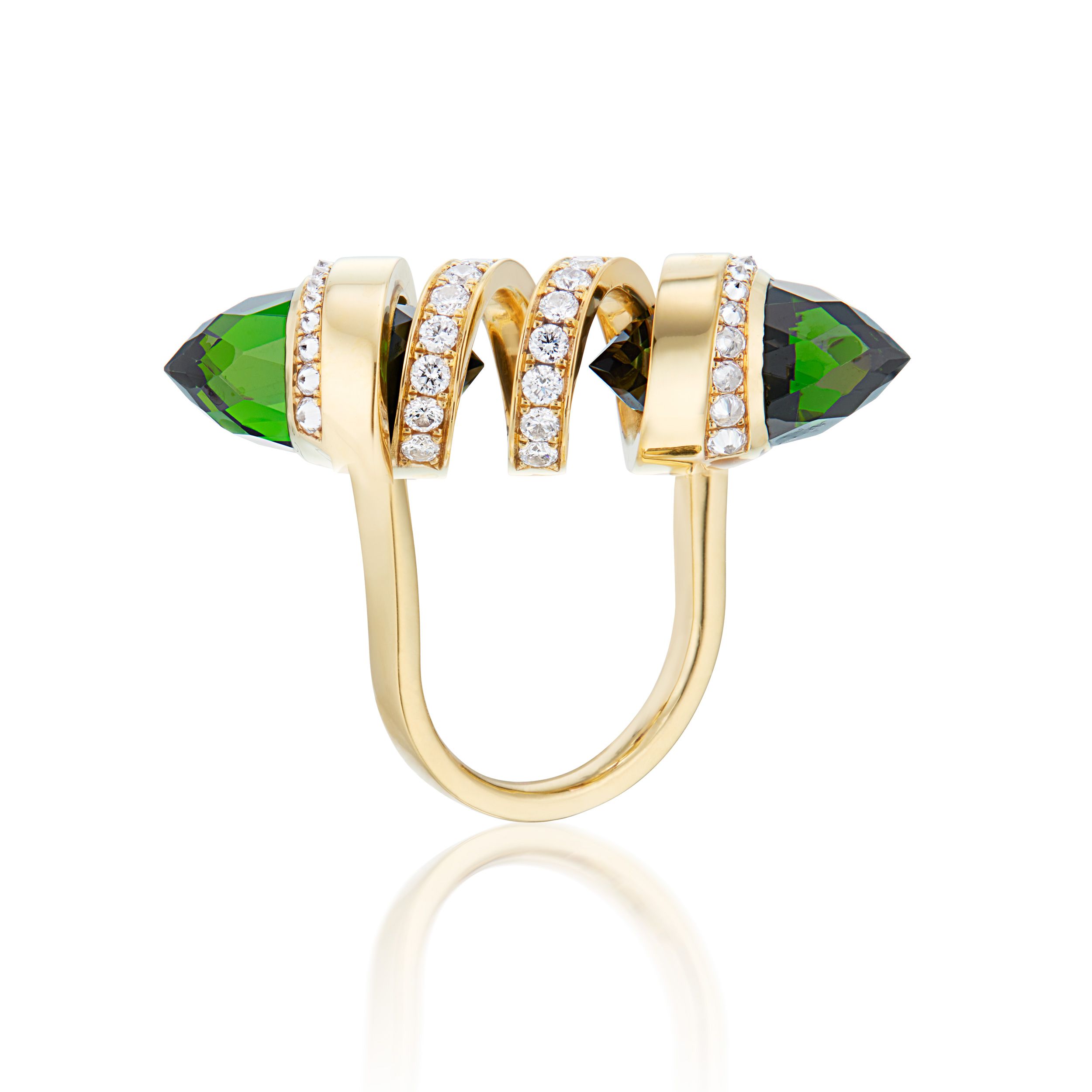 Double Bullet Curl Ring – Renisis Wearable Art